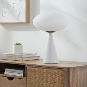   Modern European furniture - White Conical Iron Table Lamp - www.oroa.com | Oroa.com