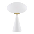 Modern European furniture - White Conical Iron Table Lamp - www.oroa.com