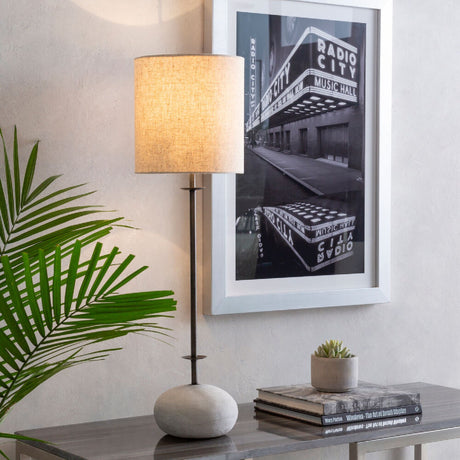 Modern European furniture - White Linen Floor Lamp - www.oroa.com