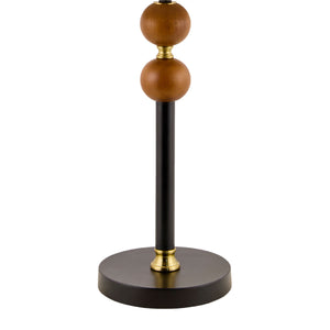   Modern European furniture - Beige Linen Rubberwood Table Lamp - www.oroa.com | Oroa.com