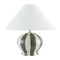 Modern European furniture - Lined Round Ceramic Table Lamp - www.oroa.com