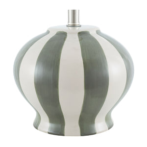   Modern European furniture - Lined Round Ceramic Table Lamp - www.oroa.com | Oroa.com