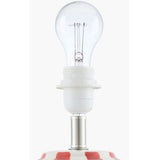 Modern European furniture - Lined Round Ceramic Table Lamp - www.oroa.com