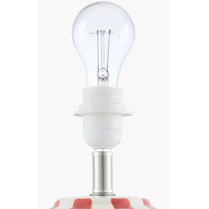   Modern European furniture - Lined Round Ceramic Table Lamp - www.oroa.com | Oroa.com