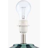 Modern European furniture - Lined Round Ceramic Table Lamp - www.oroa.com