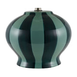 Modern European furniture - Lined Round Ceramic Table Lamp - www.oroa.com