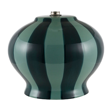 Modern European furniture - Lined Round Ceramic Table Lamp - www.oroa.com