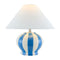 Modern European furniture - Lined Round Ceramic Table Lamp - www.oroa.com