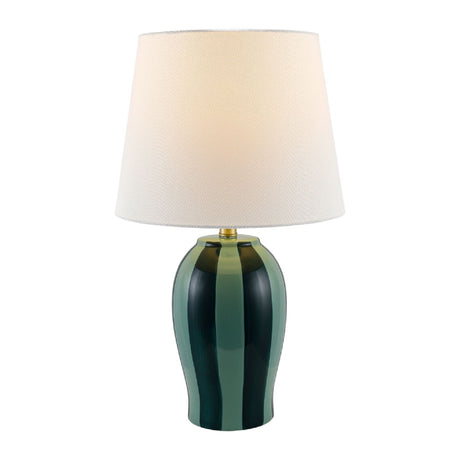 Modern European furniture - Striped Ceramic Table Lamp - www.oroa.com