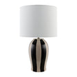 Modern European furniture - Striped Ceramic Table Lamp - www.oroa.com
