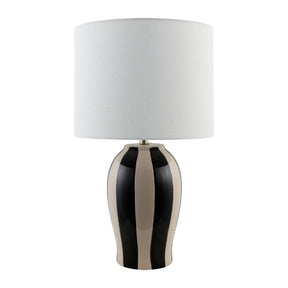 Modern European furniture - Striped Ceramic Table Lamp - www.oroa.com