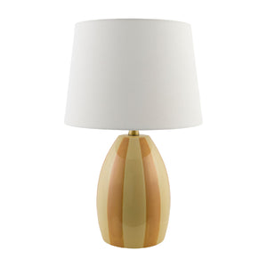   Modern European furniture - Yellow Striped Ceramic Table Lamp - www.oroa.com | Oroa.com