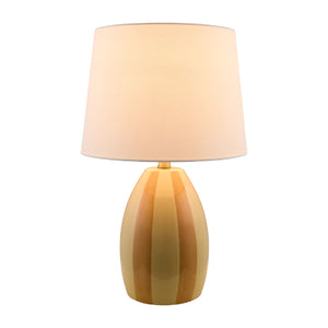  Modern European furniture - Yellow Striped Ceramic Table Lamp - www.oroa.com | Oroa.com