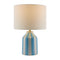 Modern European furniture - Vertical Lined Ceramic Table Lamp - www.oroa.com