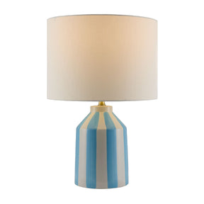 Modern European furniture - Vertical Lined Ceramic Table Lamp - www.oroa.com