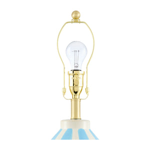  Modern European furniture - Vertical Lined Ceramic Table Lamp - www.oroa.com | Oroa.com