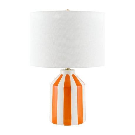 Modern European furniture - Vertical Lined Ceramic Table Lamp - www.oroa.com