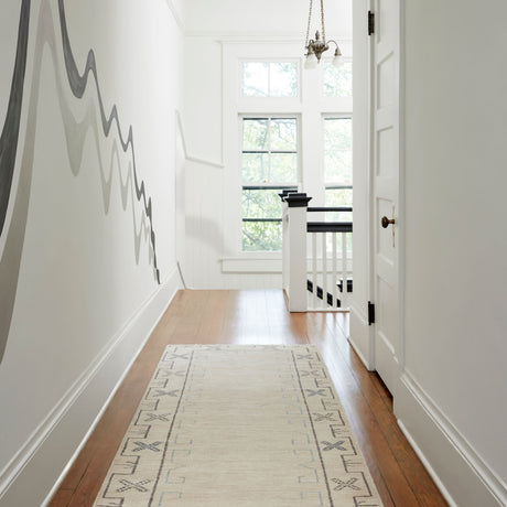   Cream Wool Blend Table Runner | Oroa.com