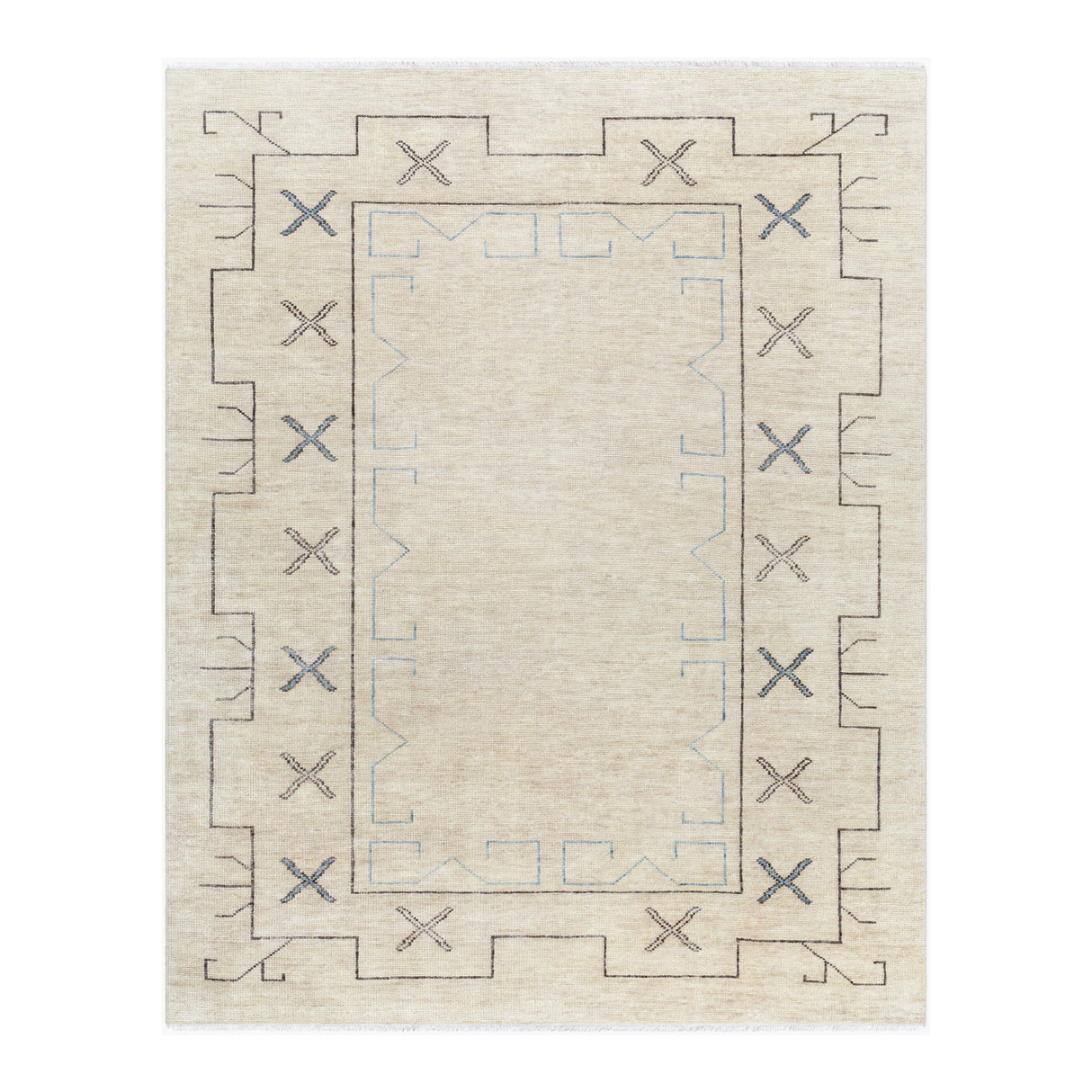   Cream Wool Blend Table Runner | Oroa.com