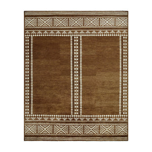   Modern European furniture - Brown Wool Blend Printed Carpet - www.oroa.com | Oroa.com