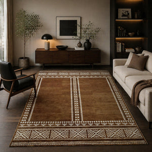   Modern European furniture - Brown Wool Blend Printed Carpet - www.oroa.com | Oroa.com