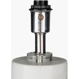 Modern European furniture - White Cylindrical Marble Table Lamp - www.oroa.com