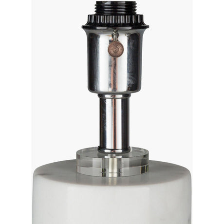 Modern European furniture - White Cylindrical Marble Table Lamp - www.oroa.com