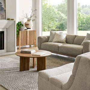   Modern European furniture - Reeded Mango Wood Cabinet - www.oroa.com | Oroa.com