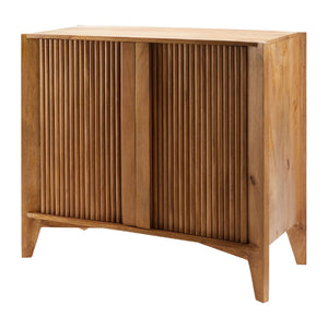   Modern European furniture - Reeded Mango Wood Cabinet - www.oroa.com | Oroa.com
