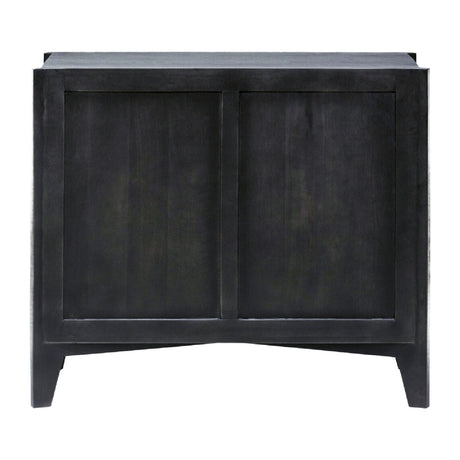 Modern European furniture - Reeded Mango Wood Cabinet - www.oroa.com