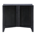 Modern European furniture - Reeded Mango Wood Cabinet - www.oroa.com