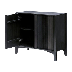   Modern European furniture - Reeded Mango Wood Cabinet - www.oroa.com | Oroa.com
