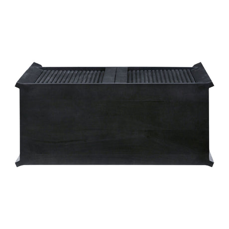 Modern European furniture - Reeded Mango Wood Cabinet - www.oroa.com