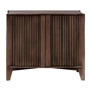   Modern European furniture - Reeded Mango Wood Cabinet - www.oroa.com | Oroa.com
