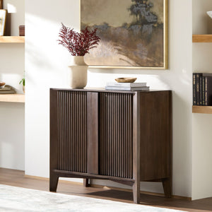   Modern European furniture - Reeded Mango Wood Cabinet - www.oroa.com | Oroa.com