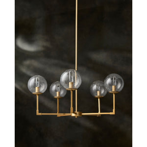   Modern European furniture - 5-Light Clear Glass Chandelier - www.oroa.com | Oroa.com