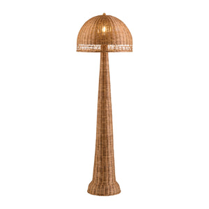   Modern European furniture - Natural Rattan Dome Floor Lamp - www.oroa.com | Oroa.com