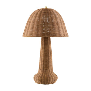   Modern European furniture - Domed Rattan Table Lamp - www.oroa.com | Oroa.com