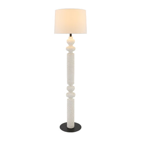 Modern European furniture - Lacquered White Accent Floor Lamp - www.oroa.com