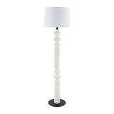 Modern European furniture - Lacquered White Accent Floor Lamp - www.oroa.com