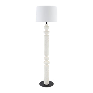  Modern European furniture - Lacquered White Accent Floor Lamp - www.oroa.com | Oroa.com