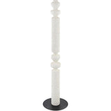 Modern European furniture - Lacquered White Accent Floor Lamp - www.oroa.com