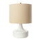 Modern European furniture - Drum Linen Ceramic Table Lamp - www.oroa.com