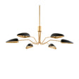 Modern European furniture - Painted Gold 6-Light Chandelier - www.oroa.com