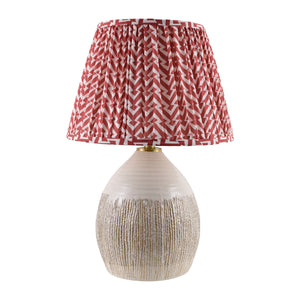   Modern European furniture - Red Patterned Fabric Table Lamp - www.oroa.com | Oroa.com