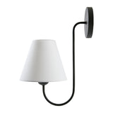 Modern European furniture - Linen Curved-Arm Wall Lamp - www.oroa.com