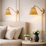 Modern European furniture - Rattan Shade Wall Lamp - www.oroa.com