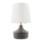Modern European furniture - Scalloped Jute Table Lamp - www.oroa.com