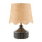 Modern European furniture - Scalloped Jute Table Lamp - www.oroa.com