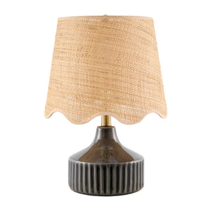   Modern European furniture - Scalloped Jute Table Lamp - www.oroa.com | Oroa.com